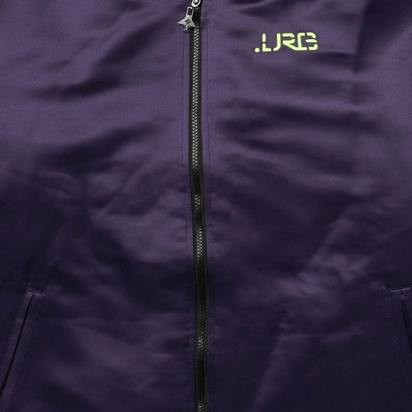 Lifted Research Group LRG Mens Forever Forward Dark Perple Bomber Jacket New XL - Picture 3 of 4